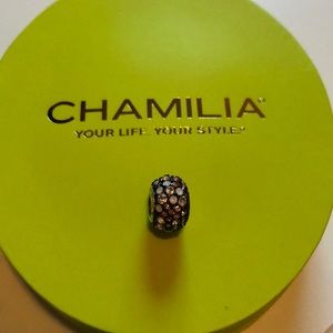 Chamilia pink and black kaleidoscope Swarovski